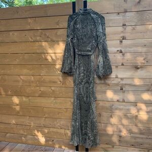 ASOS Long Sleeve Paisley Maxi Dress